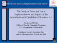 The Study of State and Local Implementation and Impact of the Individuals with Disabilities Educatio PowerPoint PPT Presentation