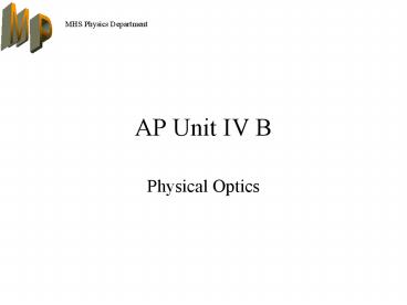 AP Unit IV B