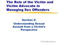 The Role of the Victim and Victim Advocate in Managing Sex Offenders PowerPoint PPT Presentation