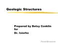 Geologic Structures PowerPoint PPT Presentation