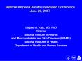 National Alopecia Areata Foundation Conference June 29, 2007 PowerPoint PPT Presentation