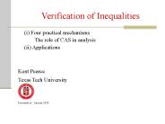 Verification of Inequalities