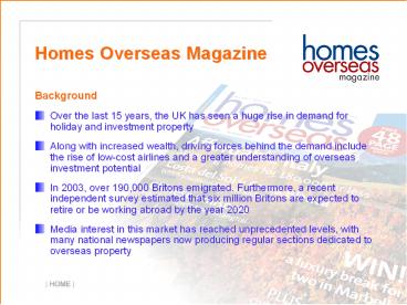 Homes Overseas Magazine