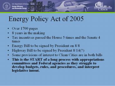 Energy Policy Act of 2005