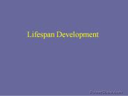 Lifespan Development