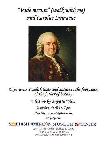 Vade mecum walk with me said Carolus Linnaeus