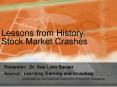 Lessons from History: Stock Market Crashes PowerPoint PPT Presentation
