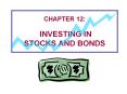 CHAPTER 12:  INVESTING IN STOCKS AND BONDS PowerPoint PPT Presentation