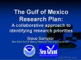 The Gulf of Mexico Research Plan: A collaborative approach to identifying research priorities PowerPoint PPT Presentation