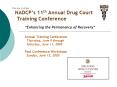 Plan now to attend NADCPs 11th Annual Drug Court Training Conference