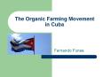 The Organic Farming Movement in Cuba PowerPoint PPT Presentation