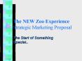 The NEW Zoo Experience Strategic Marketing Proposal PowerPoint PPT Presentation