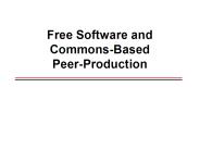 Free Software and CommonsBased PeerProduction