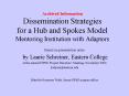 Archived Information Dissemination Strategies for a Hub and Spokes Model Mentoring Institution with Adaptors PowerPoint PPT Presentation
