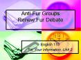 AntiFur Groups Renew Fur Debate PowerPoint PPT Presentation