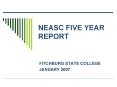 NEASC FIVE YEAR REPORT PowerPoint PPT Presentation