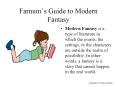 Farnums Guide to Modern Fantasy PowerPoint PPT Presentation
