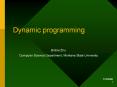 Dynamic programming PowerPoint PPT Presentation