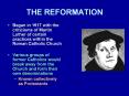 THE REFORMATION PowerPoint PPT Presentation