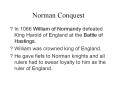 Norman Conquest PowerPoint PPT Presentation