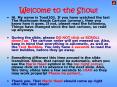 Welcome to the Show PowerPoint PPT Presentation