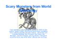 Scary Monsters from World Mythology PowerPoint PPT Presentation