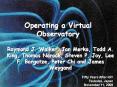Operating a Virtual Observatory PowerPoint PPT Presentation