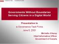 Governments Without Boundaries Serving Citizens in a Digital World PowerPoint PPT Presentation