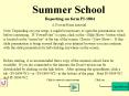 Summer School PowerPoint PPT Presentation