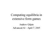 Computing equilibria in extensive form games