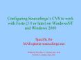 Configuring Sourceforges CVS to work with Forte 3.0 or later on WindowsNT and Windows 2000 PowerPoint PPT Presentation
