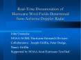 Real-Time Dissemination of Hurricane Wind Fields Determined from Airborne Doppler Radar PowerPoint PPT Presentation
