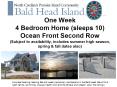 One Week 4 Bedroom Home sleeps 10 Ocean Front Second Row Subject to availability, includes summer hi PowerPoint PPT Presentation