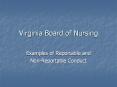 Virginia Board of Nursing PowerPoint PPT Presentation