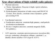 Xray observations of high redshift radio galaxies