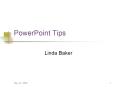PowerPoint Tips PowerPoint PPT Presentation