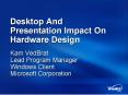 Desktop And Presentation Impact On Hardware Design PowerPoint PPT Presentation