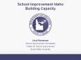 School Improvement Idaho Building Capacity PowerPoint PPT Presentation