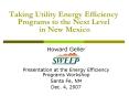 Taking Utility Energy Efficiency Programs to the Next Level in New Mexico PowerPoint PPT Presentation