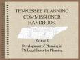TENNESSEE PLANNING COMMISSIONER HANDBOOK PowerPoint PPT Presentation