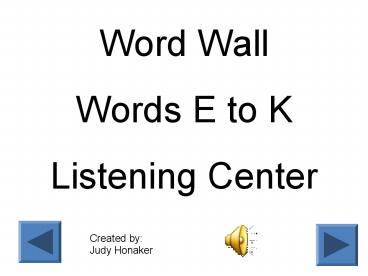Word Wall