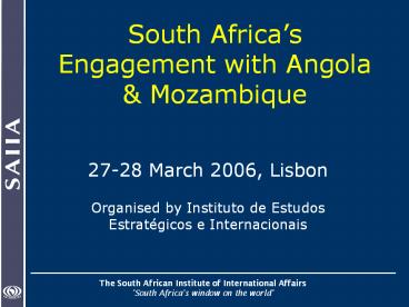 The South African Institute of International Affairs