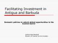 Facilitating Investment in Antigua and Barbuda PowerPoint PPT Presentation