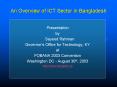 An Overview of ICT Sector in Bangladesh PowerPoint PPT Presentation