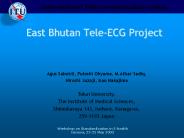 East Bhutan Tele-ECG Project