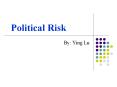 Political Risk PowerPoint PPT Presentation