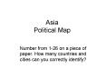 Asia Political Map PowerPoint PPT Presentation