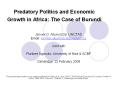 Predatory Politics and Economic Growth in Africa: The Case of Burundi PowerPoint PPT Presentation