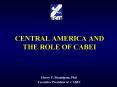 CENTRAL AMERICA AND THE ROLE OF CABEI PowerPoint PPT Presentation