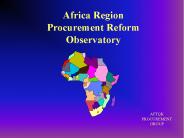 Africa Region Procurement Reform Observatory